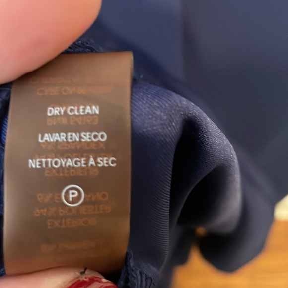 Karl Lagerfeld Navy Blue - Size 8 Sleeveless Flutter Hem - Picture 10 of 10